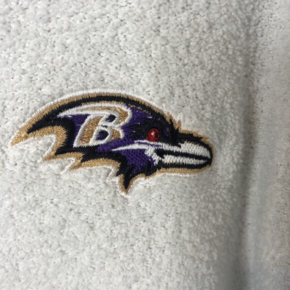 Baltimore Ravens NFL Team Apparel Women's Fuzzy Long Sleeve Sweatshirt Small - Picture 4 of 6